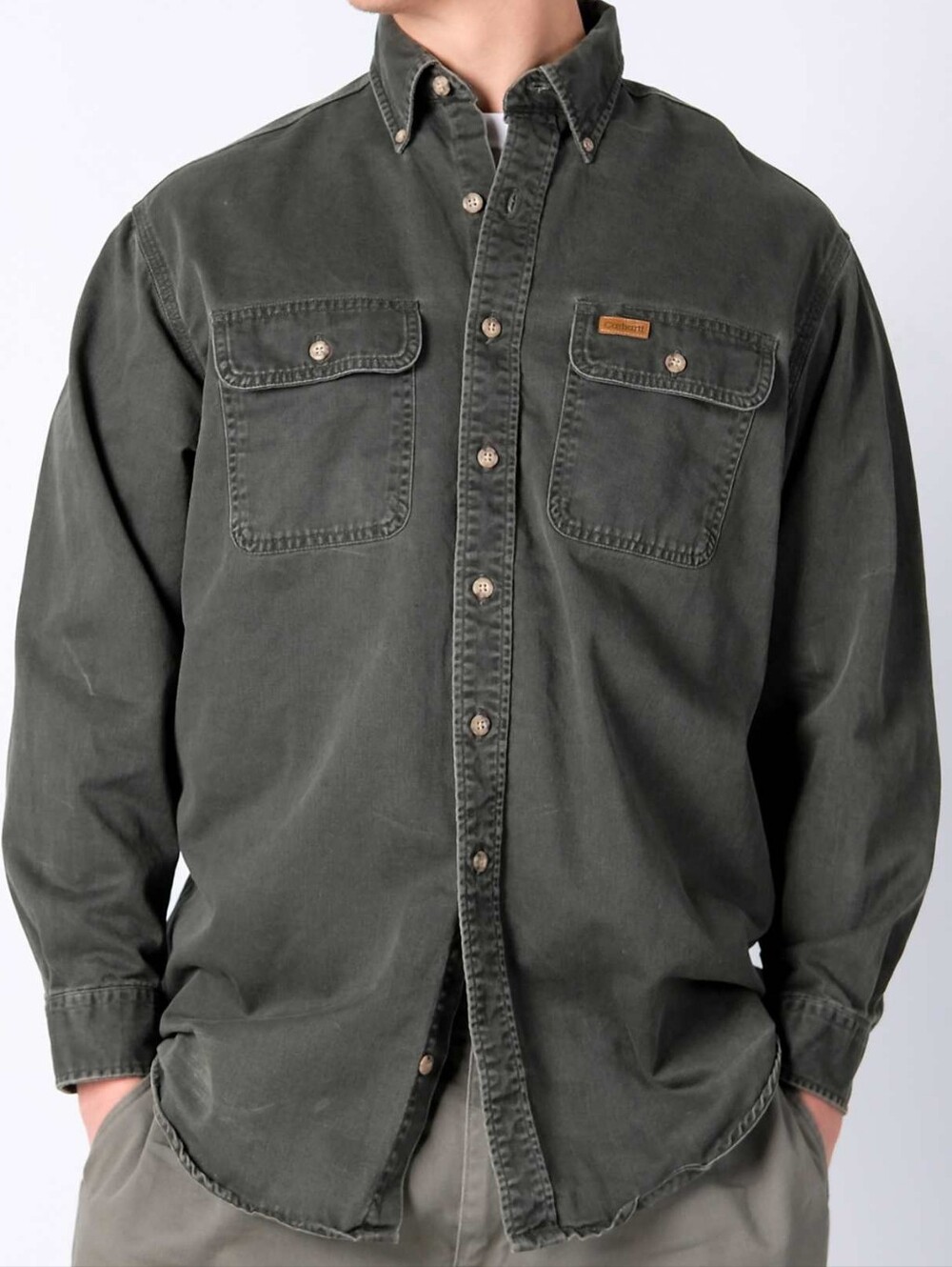(BUNDLE) MADE IN USA VINTAGE CARHARTT DENIM SHIRTS XL